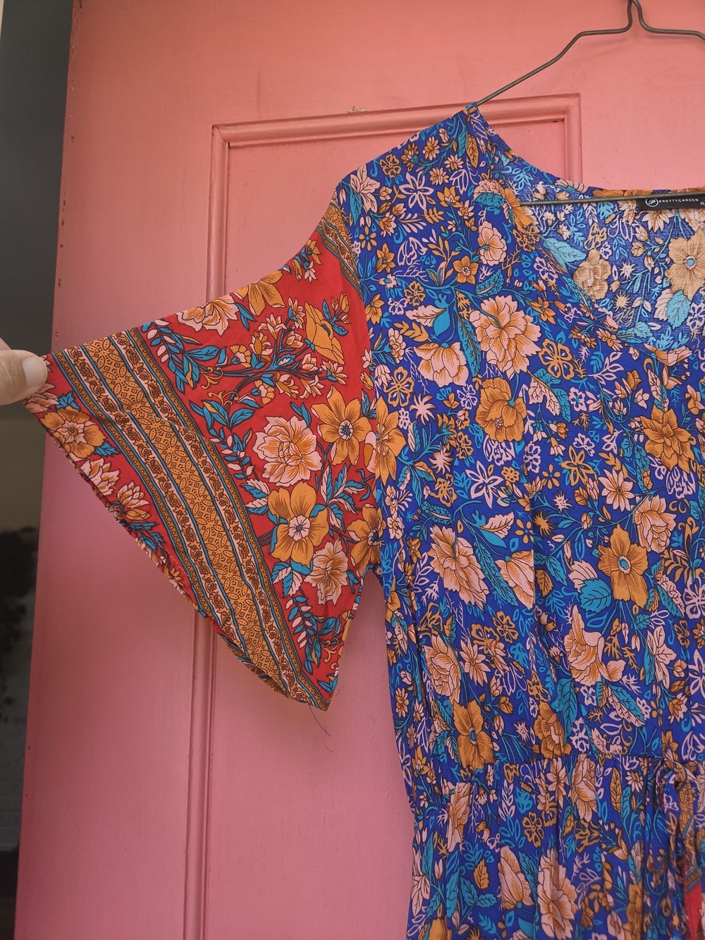 PRETTYGARDEN Women's Boho Floral Maxi Dress XL - Picture 6 of 6